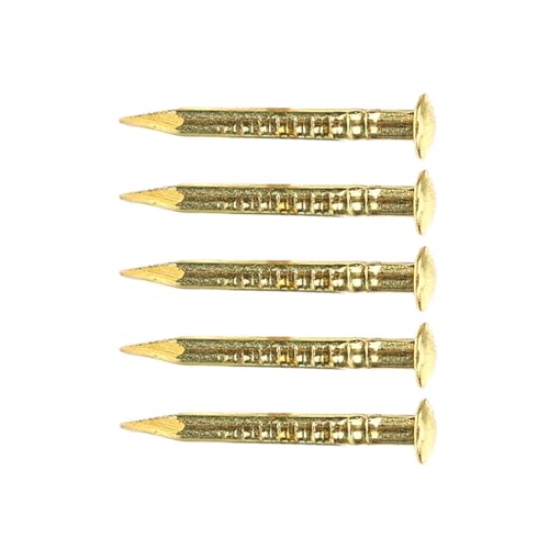 100 clavos de latón con cabeza redonda para instalación y reparación fácil de bisagras de muebles, 10 mm, 15 mm, 18 mm y 22 mm (15 mm de largo) miniatura 3