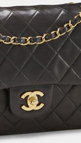 CHANEL Women's Pre-Loved Black Lambskin 2.55 Shoulder Bag 10"4