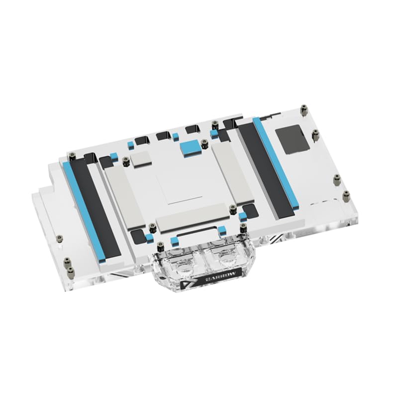 Barrow Copper GPU Water Cooling Block GPU Waterblock for Asus TUF RTX 5090 D O32G Gaming, for Asus TUF RTX 5090 O32G Gaming - Image 6