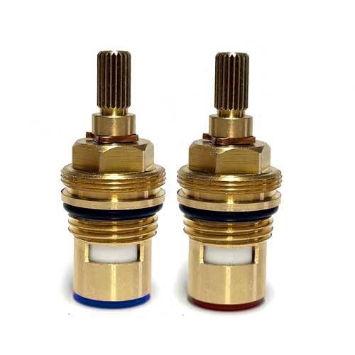 Tml Brass Quarter Turn Tap Cartridge Pair Compatible With Hansgrohe 94008000 94009000 Valves