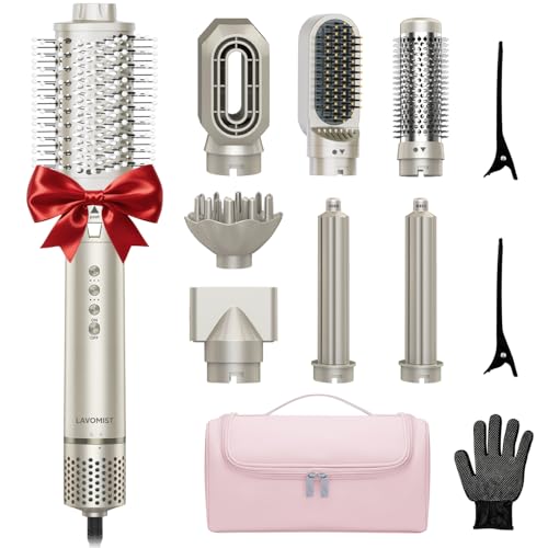 Lavomist 8-in-1 Hot Air Styler & Hair Dryer Brush with