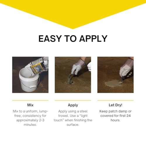 Akona Instant Patching Cement (10 Pound, 1) - Repair Cracks in Concrete & Masonry, Dry in 90 Minutes