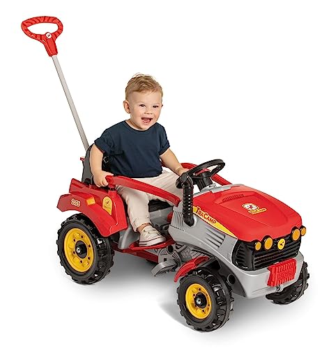 Veículo Para Bebê, Calesita, Tracamp, Vermelho, Com Som, 30 kg