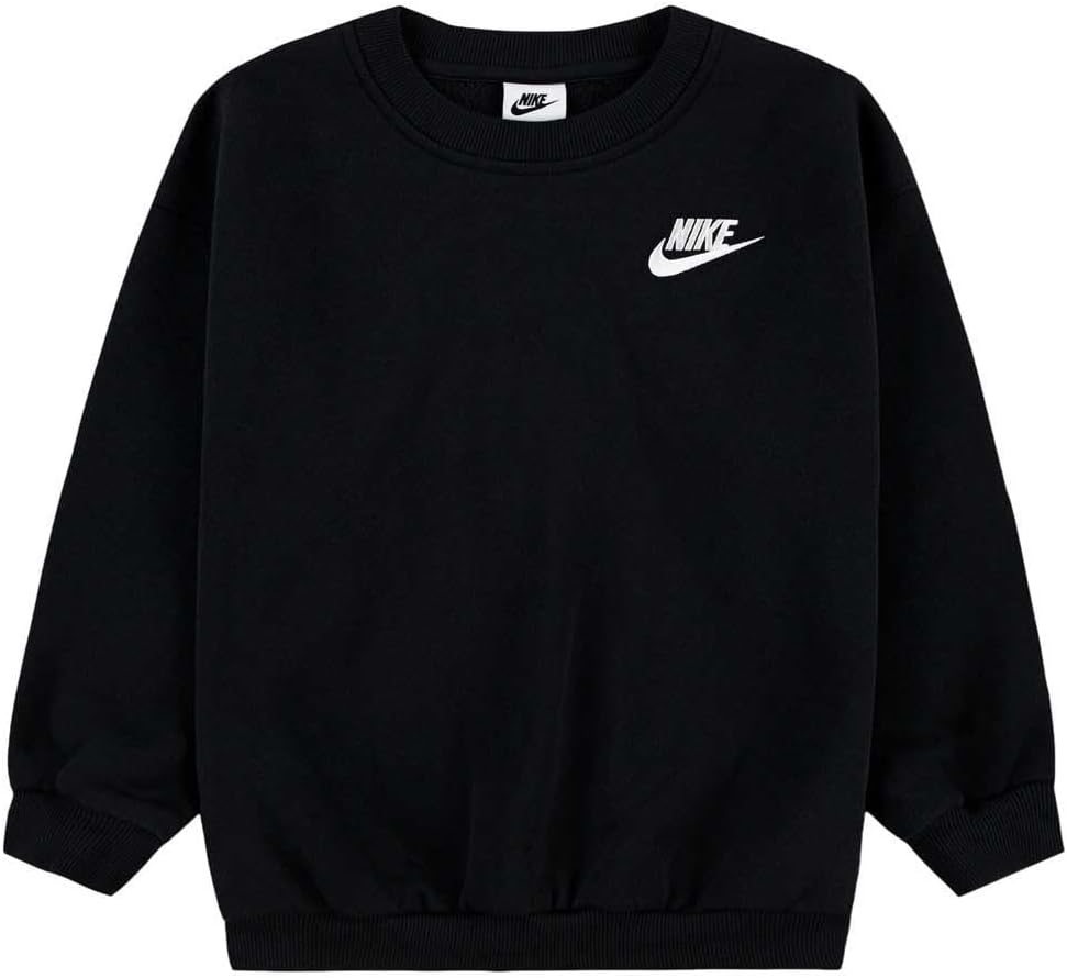 Nike girls Oversized Crewneck Sweatshirt (Little Kid)
