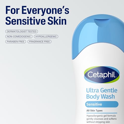 image for Cetaphil Ultra Gentle Body Wash, For Dry to Normal, Sensitive Skin, 16