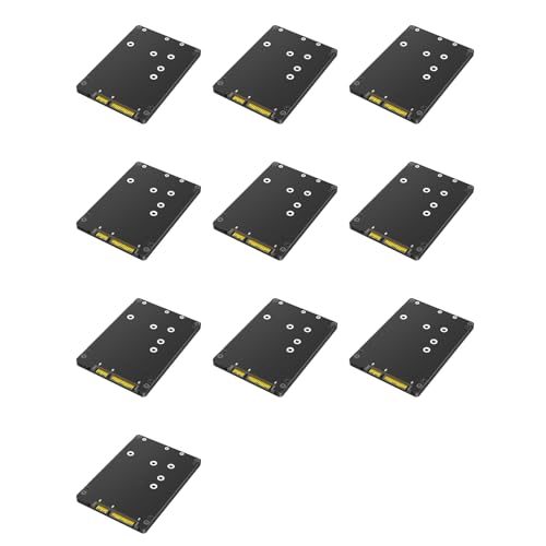 Lychae 10X 2 In 1 M.2 NGFF Key B �� M SSD �� 2.5 3 �A�_�v�^�[�ɑg�ݍ��킹�A�v���X�`�b�N �G���N���[�W�� SSD �P�[�X �{�b�N�X�t��