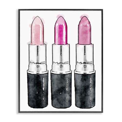 Image of 'Three Pink Lipsticks'| Framed Giclee Art