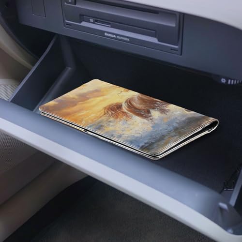 Organizador de documentos de cuero slim miniatura 6