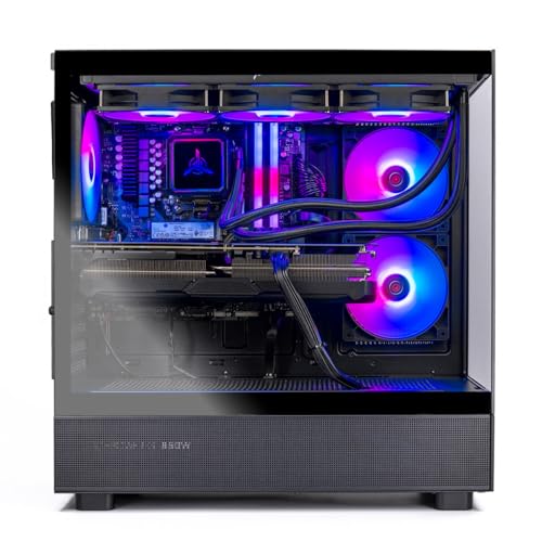 Skytech Gaming Azure 3 Desktop PC, Ryzen 7 9700X 3.8 GHz (5.5GHz Turbo), NVIDIA RTX 5060 Ti 16GB, 1TB NVMe SSD, 32GB DDR5 RAM 5200 RGB, 850W Gold ATX 3 PSU, 360mm ARGB AIO, Wi-Fi, Win 11 - Image 3