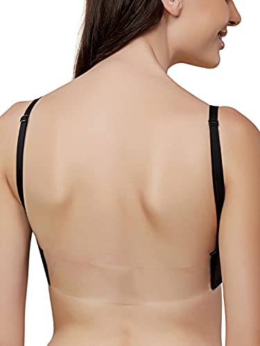 Image of Triumph T-shirt Bra 101 Invisible Wired Half Cup Padded Detachable Multioptional Transparent Backless Party Bra