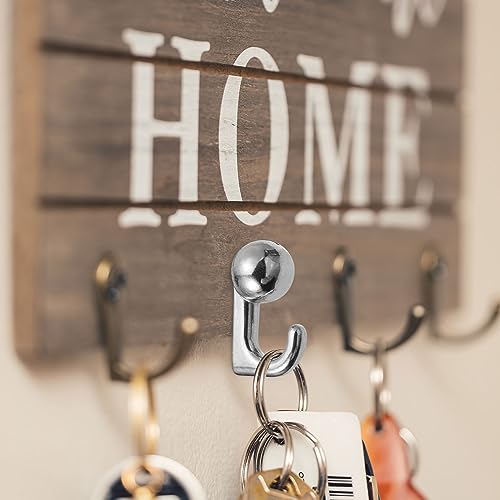 Image of uxcell Picture Hanging Hooks, 25pcs 20 Lbs - Zinc Alloy Hangers Nails, Push Pins for Hanging on Home Office Wooden or Fabric Wall (Silver)