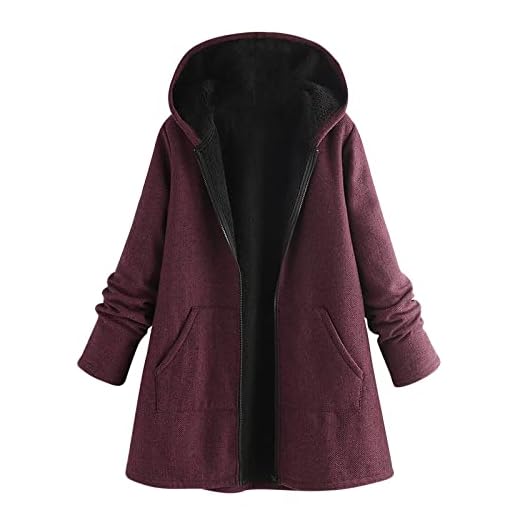 Manteau A Capuche Femme Grande Taille Hiver Chaud Elegant Polaire Chaud Chic Pas Cher A La Mode Vintage Veste Peluche Outwear