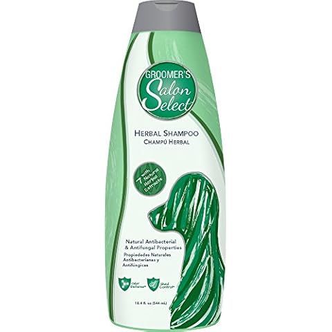 Groomer's Salon Select, Herbal Shampoo, 18.4 fl. oz – Odor and Itch Relief, Conditions with Natural Ingredients, Safe for Dogs and Cats Cover