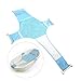 Soporte Para El Baño Para Bebés,Asiento Hamaca Bañera Bebe Alfombrilla de Apoyo Reductor para Baño Infantil Ajustable(Azul)