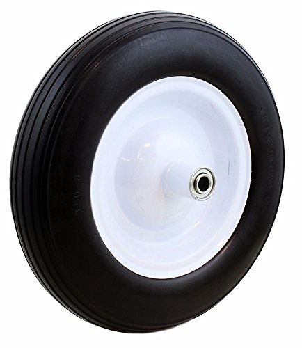 13" Wheel Barrow cart wagon Tire Flat Free 5/8" wheelbarrow formed ribbed tread