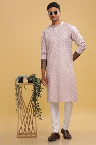 Image of BE ACTIVE Cotton Kurta for Men | Traditional and Refined Design | Indian Kurta | Full Sleeve Kurta