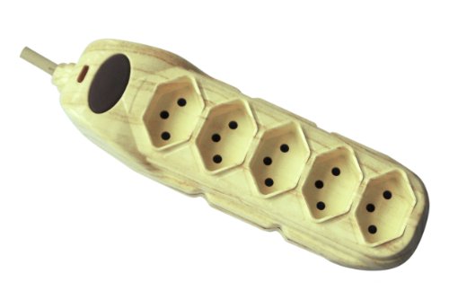 Barre multiprise 5 prises Suisse, câble 1.5m, interrupteur ON/OFF