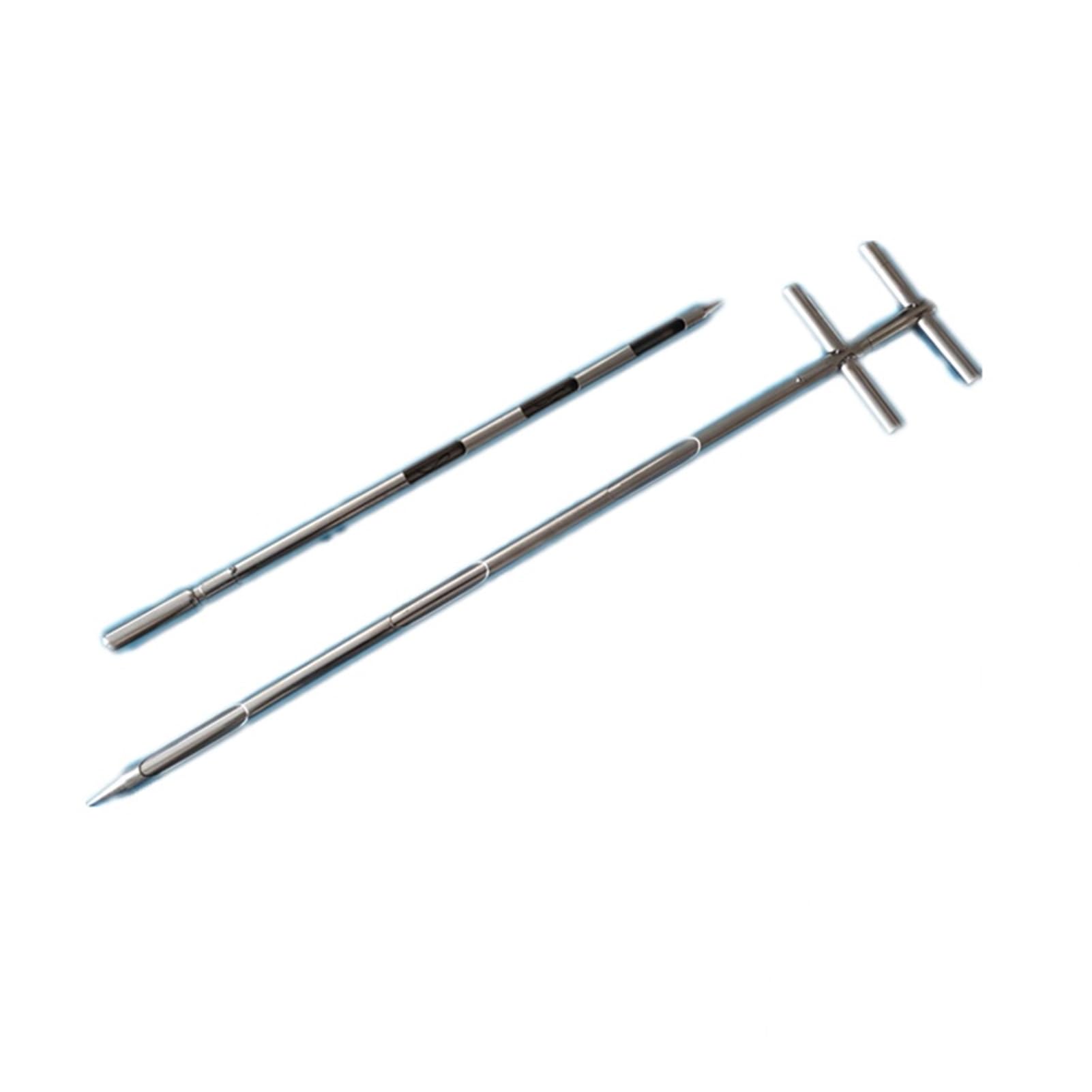 Probenahmegerät für Feststoffe und Getreide, Edelstahl-Doppelrotations-Getreide-Pulver-Probenehmer, 3 Zonen, 1 Zoll, 0,5–1 m, S- und D-T-Griff(Φ25mm/1inch:Straight Handle,0.7 m/2.3ft)