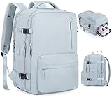 Bagsure Large Travel Backpack for Women Men, 45L Expandable Carry On Backpack, 17 Inch Laptop Backpack Waterproof College Business, Flight Approved