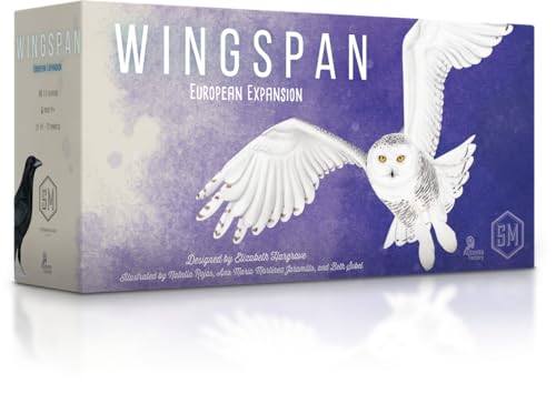 Stonemaier Games: Wingspan European Expansion | Add to Wingspan (Base Game) | 81 Unique New Birds, New Egg Color | 1-5 Players, 70 Mins, Ages 14+