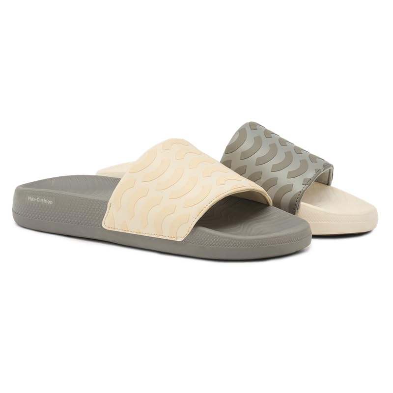Image of Unisex Reset Slides Lightweight Cushioned Slip-On | Anti-Slip Sole | ComfortableTravel and Lounge & Casual Slides