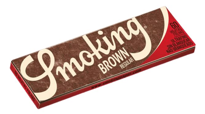 Smoking Brown Regular, Smoking rolling paper, Unbleached (Regular, 50)