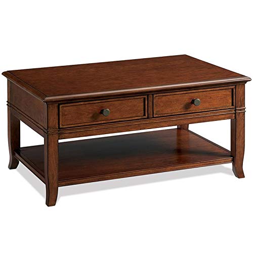 Bowery Hill Contemporary Storage Coffee Table In Burnished Cherry #TOP7