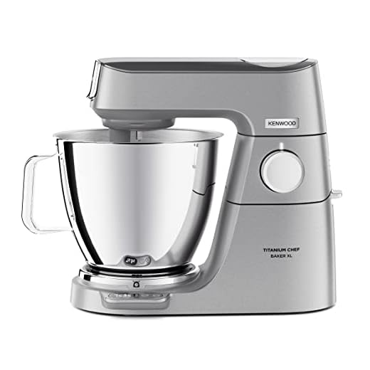 Kenwood Titanium Chef Baker XL KVL85.424SI Planetaria con Bilancia Integrata dotato con 3 utensili di miscelazione, Doppia Ciotola da 5L e 7L, Food Processor da 1,2L e Frullatore in vetro da 1,6L