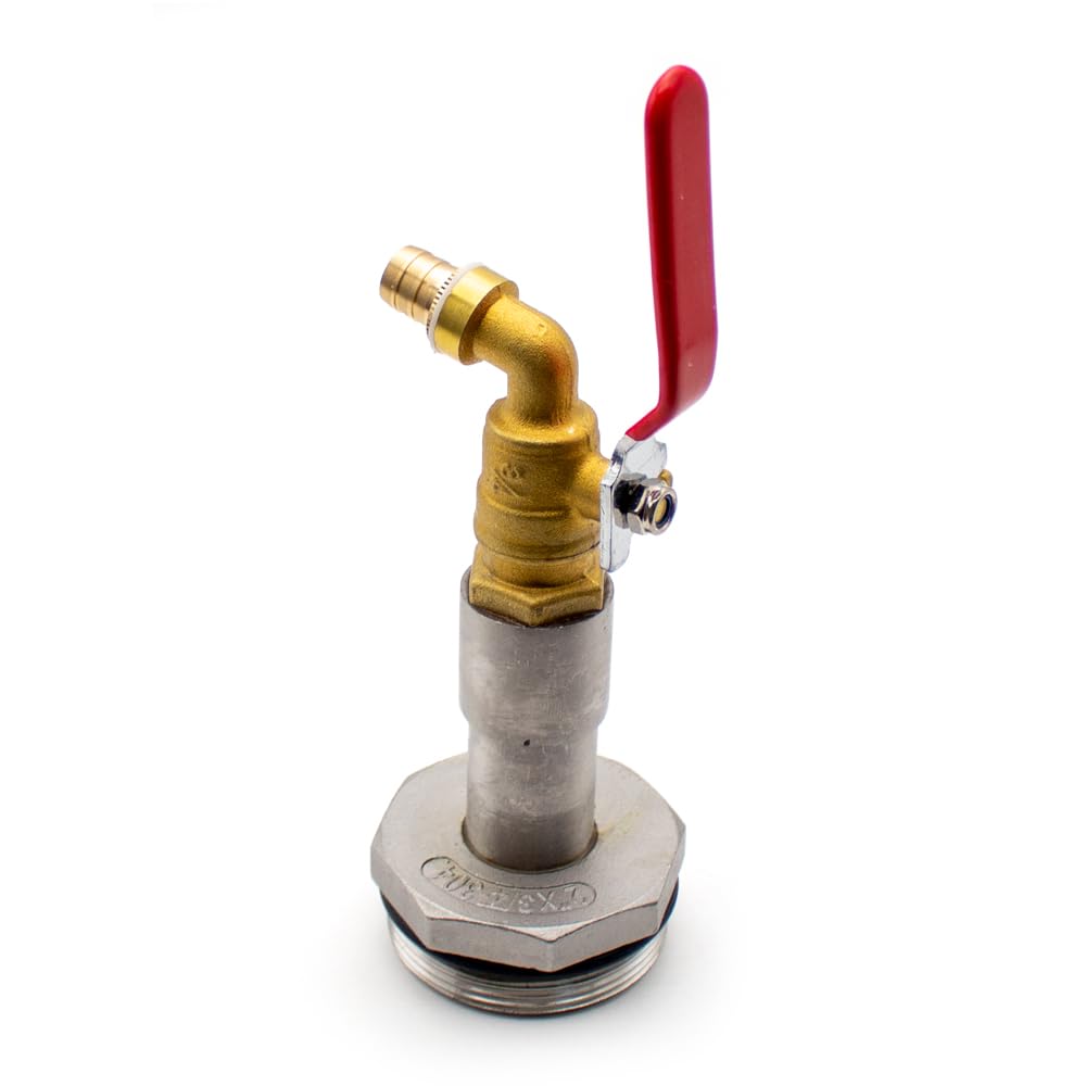 2" Fasshahn Messing Fasshahn, Kugelhahn 200l ölfassadapter DN50 Fasshahn Fasszapfen Wasserhahn Wasserhahn Einlass Kupfer Ablassventil