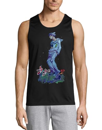 Débardeur Anime 70 noir homme en pur coton pour nostalgiques du manga