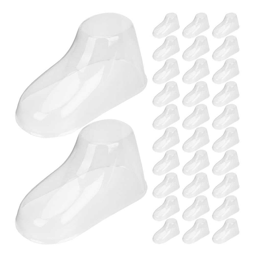 Transparente Pvc Babyfußmodelle 160 Stück Leichte und Tragbare Säuglingsfuß Mannequins Geeignet für Babysocken und Babystiefel für Babybekleidungsgeschäfte