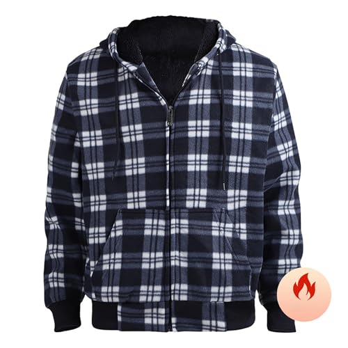 Sweat à capuche flanelle homme isolant contre le vent et les frissons - 2