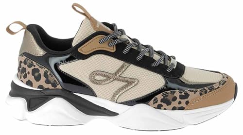 LES TROPEZIENNES PAR M. BELARBI Femme Arya Chaussures DETENTE Baskets/Sneaker, Leopard Multi, 38 EU
