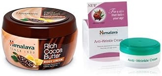 Himalaya Rich Cocoa Butter Body Cream, 200ml and Herbals Anti-Wrinkle Cream, 50g