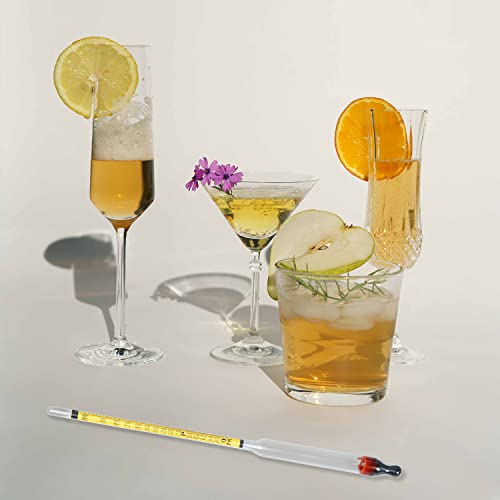 Pokiphip LIQUOR HYDROMETER Alcohol 0-200 Proof And Tralle Accurate Alcohol Proof Tester thumb #5