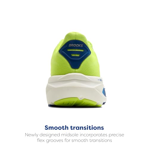 Brooks Brooks Men’s Ghost 17 Neutral Running Shoe - Acid Lime/Navy/White - 7 Medium