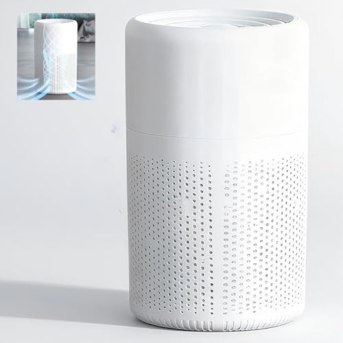 Luftreiniger mit HEPA Filter für Allergiker, Luftfilter für Raucherzimmer Luftreiniger gegen Schimmel Staub Pollen Tierhaare, Tragbarer Air Purifier mit Aromatherapie für Zuhause Schlafzimmer Luftreiniger mit HEPA Filter für Allergiker, Luftfilter für Raucherzimmer Luftreiniger gegen Schimmel Staub Pollen Tierhaare, Tragbarer Air Purifier mit Aromatherapie für Zuhause Schlafzimmer