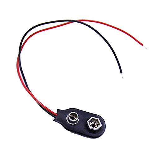 GCA 9V Battery Clip Connector，Battery Clip l Type (2Pcs) - Image 2