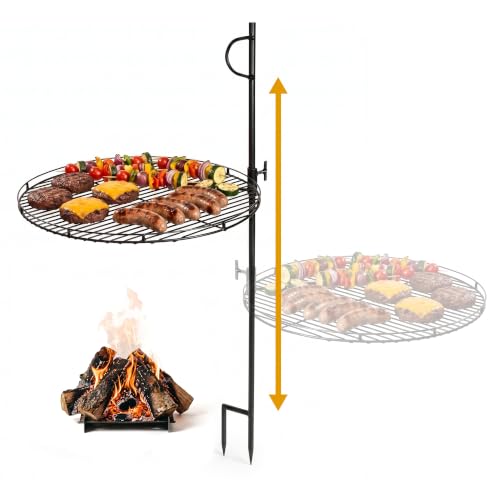 24-Inch Swing-Arm Fire Pit Grill
