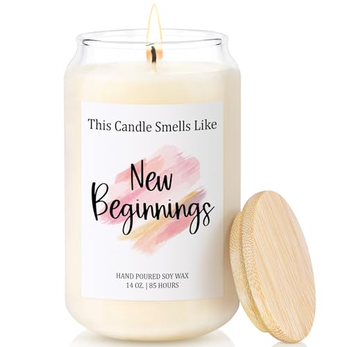 New Beginnings Candle Divorce Gifts for Women New Beginnings Gifts for Women Gifts for Newly Divorced Woman Breakup Gifts Leaving Job Gifts New Job Gifts New Home Candle New Years Gifts 14oz