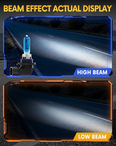Image of Compatible with Toyota Highlander 2000-2007 Halogen Headlight Bulb Combo - 185% Brighter 5000K White High /Low Beam, Plug and Play, 4-Pack