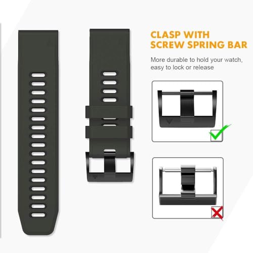 Bracelet de montre pour Fenix 5 Plus anti irritation pour le running