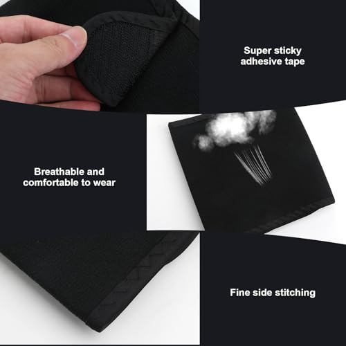 Upper Arm Compression Sleeve for Bicep Tendonitis Adjustable Bicep Support Brace Elbow Support Wrap Pain Relief Muscle Strains Injury Arthritis Recovery Material Upper Arm Sleeves Men Women Black - Image 4