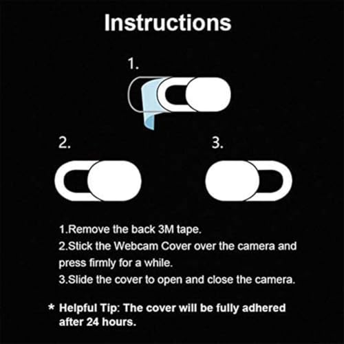Webcam Cover (6 Pack), 0.03 inch Ultra Thin Laptop Camera Cover Slide for iPhone iPad MacBook Pro Computer iMac Cell Phone PC Accessories Camera Blocker Slider, Great for Privacy (White)