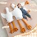 Ponjauk 130cm große Riesen Gans Plüschente, XXL, weiches, kuscheliges Gans-Stofftier, großes Ente Plüschtier Kuscheltier Schlafkissen, Riesige Geburtstag für Kinder