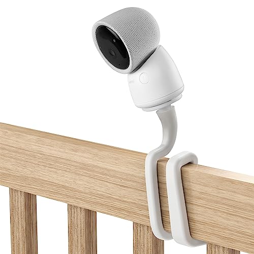 Image of Koroao Flexible Twist Mount for Arenti Baby Monitor/ARENTI 3MP Baby Monitor,No Tools or Wall Damage Required (White)