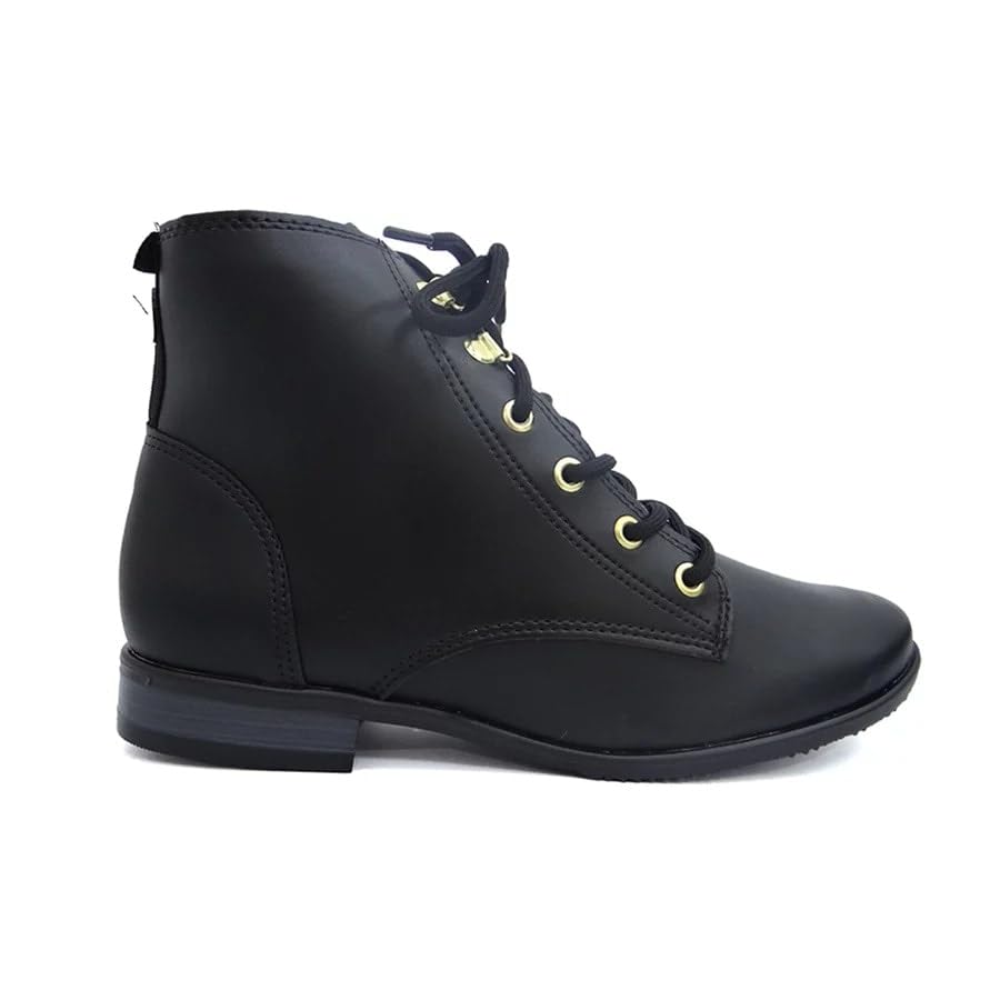 Bota Feminina Coturno Moleca Cano Curto 5335-107