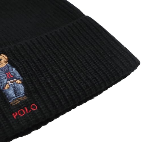 Image of POLO RALPH LAUREN Men's Solid Denim Bear Beanie