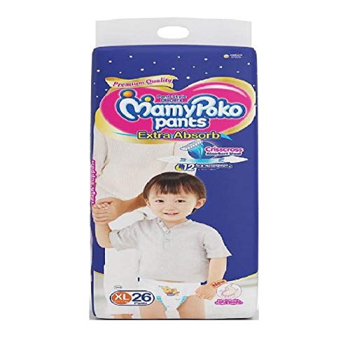 Image of MamyPoko Pants Extra Adsorb White Diaper-XL (26 Pieces)