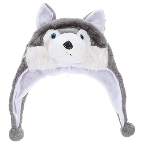 BESPORTBLE Animal Hood Hat Cute Unisex Animal Ear Flap Hat Funny Beanie Stuffed Cosplay Raccoon Christmas Party Holiday Hat for Women Girls Cover